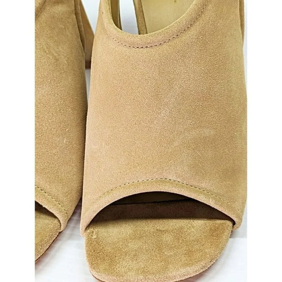 Vince Women's Quest Slingback High Heel Sandals in Dune Suede Size 6 (MSRP $350) - Picture 5 of 10